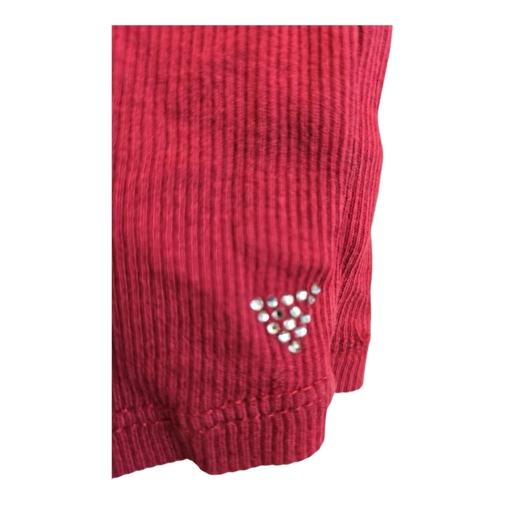 GUESS Red 🔴 Ribbed " Perfect Tank" Top - Picture 5 of 5